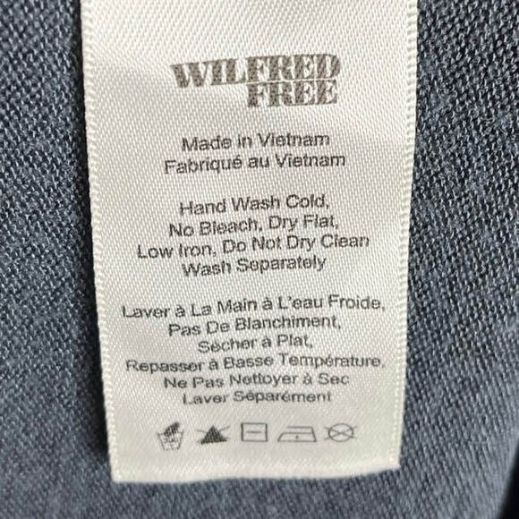 WILFRED Free Klum Bodycon Wrap Dress Aritzia Grey - Picture 6 of 7